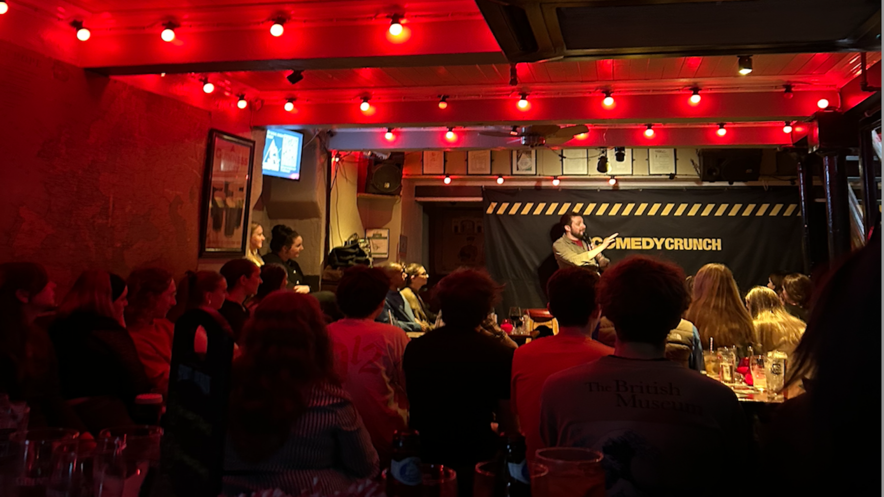 Comedian Danny O’Brien hosts the Comedy Crunch show on March 12 in Dublin’s Stag's Head bar. (Credit: Dina Katgara)